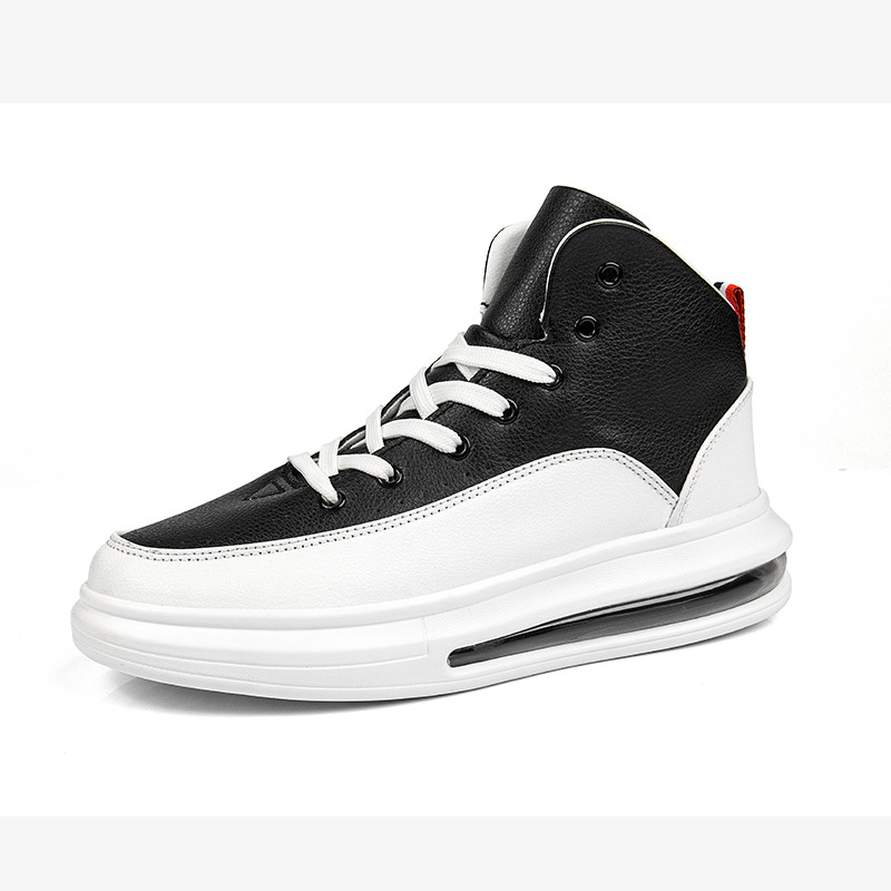 Платформени спортни обувки – унисекс, синтетична кожа, кръгла нос, PVC подметка, EVA стелка, плосък ток