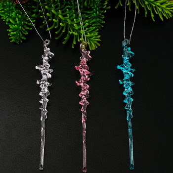 Akrilne viseće ukrase s ledom, 12 komada, božićna dekoracija, Jiahe, stilovi: europski/američki/američki country