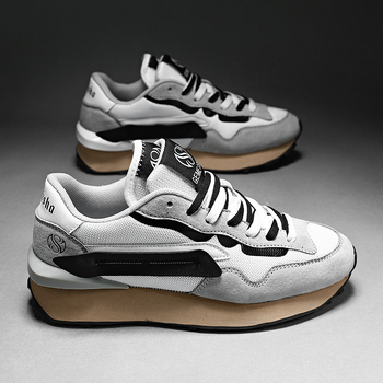 Мъжки летни спортни обувки – дишаща мрежеста горна част, нисък връх, подметка от гума с противохлъзващо сцепление, междинна подметка от гума