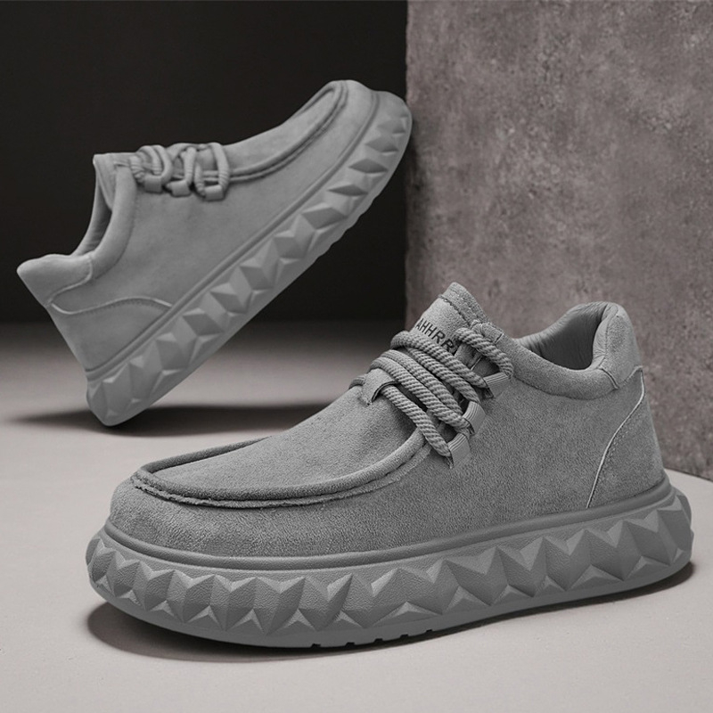 Vysoké tenisky s hrubou podrážkou, PU vršok, guľatý špička, šnúrky, jeseň