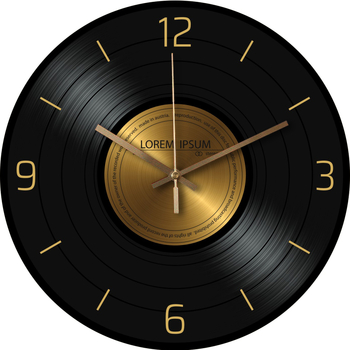 Nástenné hodiny Star Time so sweep pohybom sekund, ciferník z kaleného skla, model AA30-18A