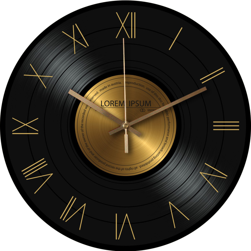 Nástenné hodiny Star Time so sweep pohybom sekund, ciferník z kaleného skla, model AA30-18A