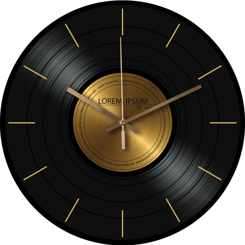 Nástenné hodiny Star Time so sweep pohybom sekund, ciferník z kaleného skla, model AA30-18A