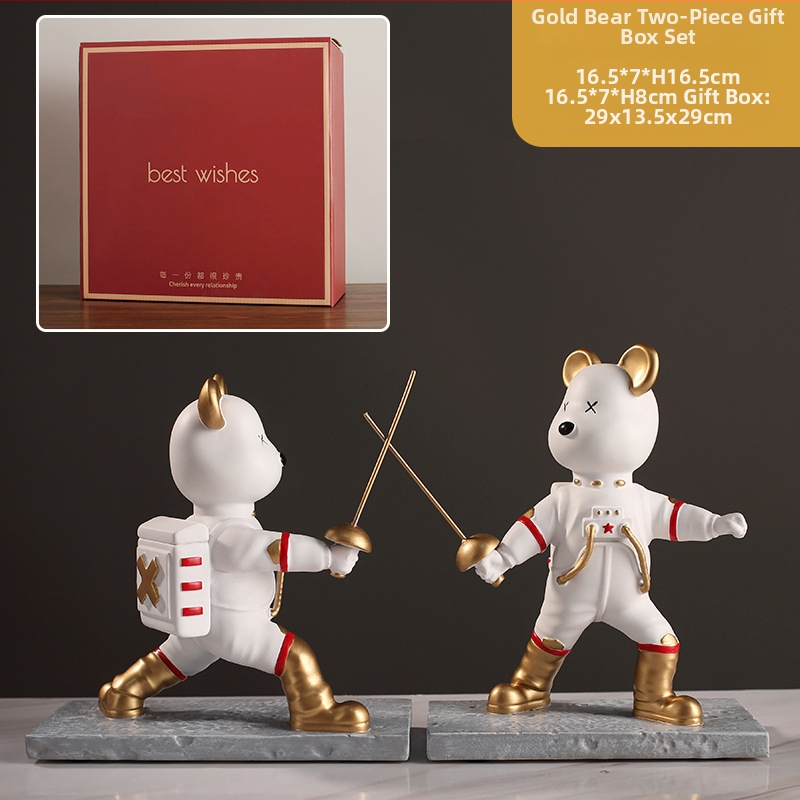 Figúrka astronauta šermiar, syntetická živica; jednoduchý a moderný štýl; výroba: liatie, leštenie; kód produktu Ltao675776013872