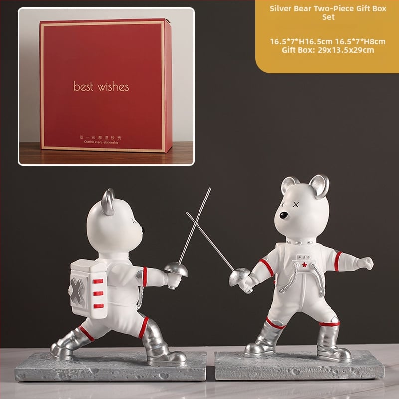 Figúrka astronauta šermiar, syntetická živica; jednoduchý a moderný štýl; výroba: liatie, leštenie; kód produktu Ltao675776013872