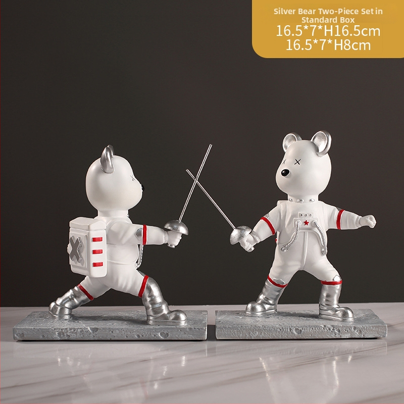 Figúrka astronauta šermiar, syntetická živica; jednoduchý a moderný štýl; výroba: liatie, leštenie; kód produktu Ltao675776013872