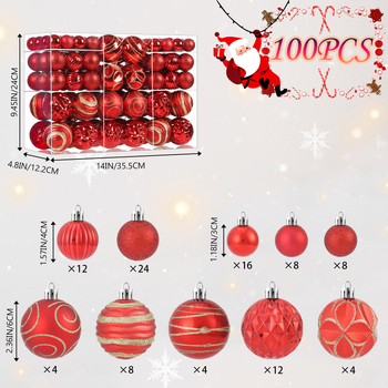 Plastová vianočná guľa s elektroplatovaním, moderný minimalistický štýl, kód artiklu t100.