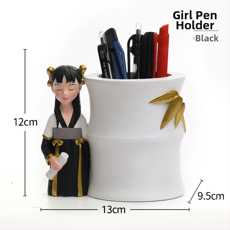 Figúrka zo živice, Tang dynastia dámy, ručne maľovaná, nový čínsky štýl, domáce dekorácie