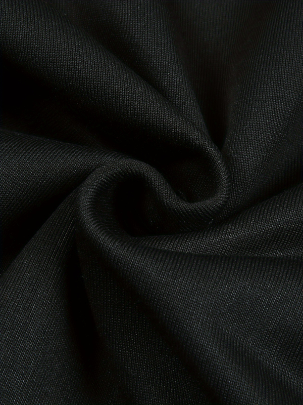 Hanorac cu glugă — croială relaxată, imprimeu, poliester