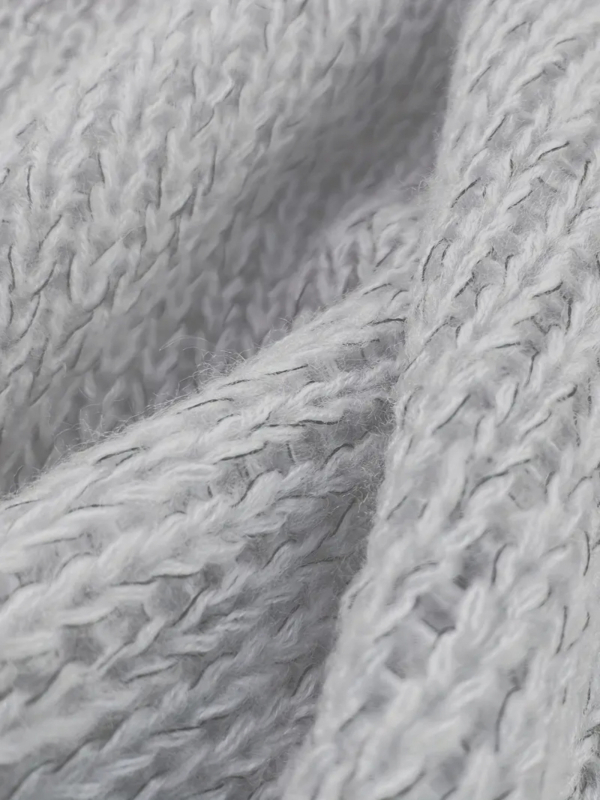 Dámsky pletený sveter s V výstrihom, dlhé rukávy, stredná dĺžka, jednofarebný polyester, elegantný každodenný štýl