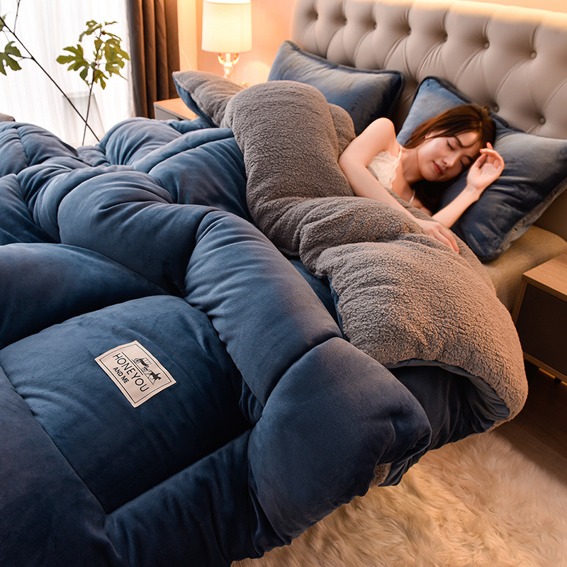 Miss Deer Зимно квилтирано одеяло с пълнеж от седем-дупково влакно, тъкан: химическа влакна, квилиране, за зимния сезон, тегло 6–7 кг
