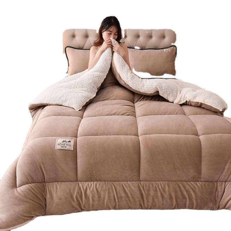 Miss Deer Зимно квилтирано одеяло с пълнеж от седем-дупково влакно, тъкан: химическа влакна, квилиране, за зимния сезон, тегло 6–7 кг