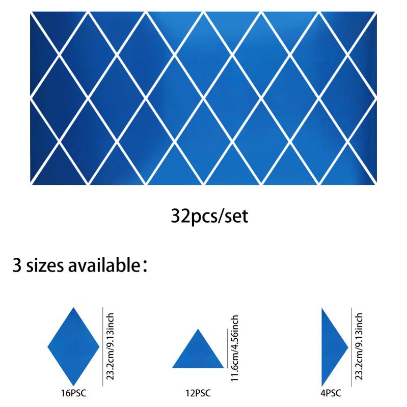 Διαμαντόσχημος καθρέφτης τοίχου με αυτοκόλλητο – ακρυλικό, αδιάβροχο, ανθεκτικό στη μόλυνση, αυτοκόλλητο, 1 τεμάχιο, για σαλόνι, υπνοδωμάτιο, γραφείο, μπάνιο, είσοδο, μοντέρνο μινιμαλιστικό στυλ
