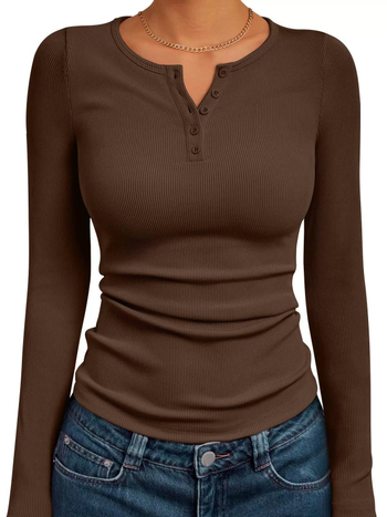 Ženska majica s dugim rukavima od poliestera, Slim Fit, okrugli izrez, duljina 40-50 cm, japansko-korejski casual stil, zima 2025