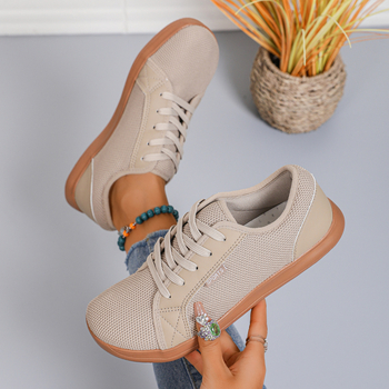 Pánske tenisky s širokou špičkou z sieťoviny, barefoot štýl, dizajn bez klesania (zero-drop), priedušný vrchný diel, gumová podrážka, protišmyk