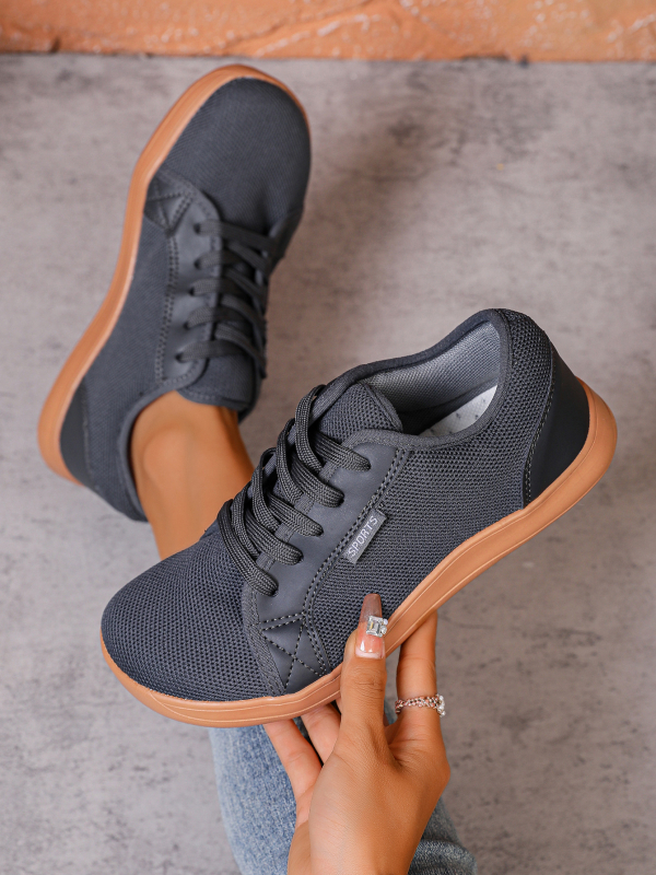 Pánske tenisky s širokou špičkou z sieťoviny, barefoot štýl, dizajn bez klesania (zero-drop), priedušný vrchný diel, gumová podrážka, protišmyk