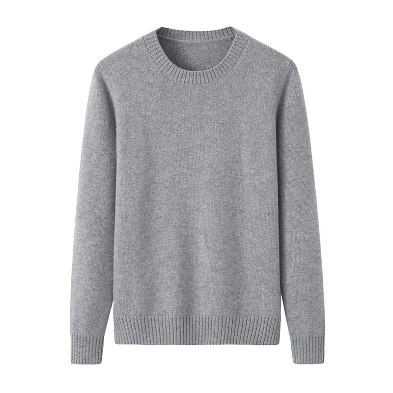 Svet z kašmíru 95%+, úzky strih, okrúhly výstrih, dlhé rukávy