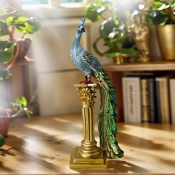 Ukras od smole – peacock, kineski stil, model 8631-2, umjetnost od smole