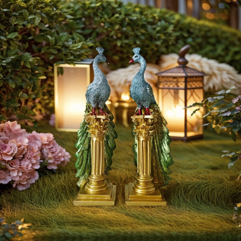 Ukras od smole – peacock, kineski stil, model 8631-2, umjetnost od smole