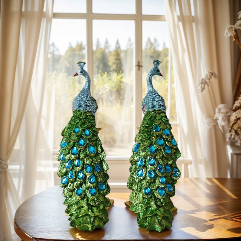 Ukras od smole – peacock, kineski stil, model 8631-2, umjetnost od smole