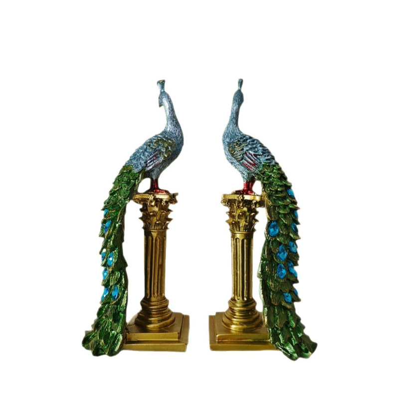 Ukras od smole – peacock, kineski stil, model 8631-2, umjetnost od smole
