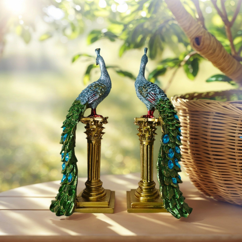 Ukras od smole – peacock, kineski stil, model 8631-2, umjetnost od smole