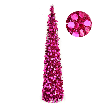 Vianočný stromček dekorácia, kužeľovitá, skladacia PVC dekorácia, Yuqi model 2025