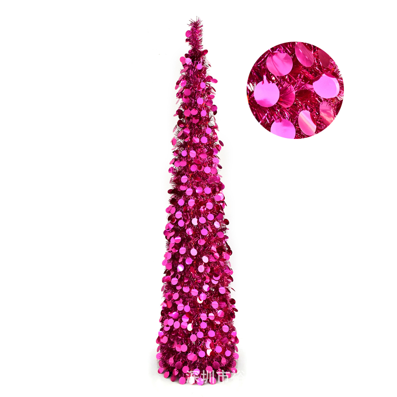 Vianočný stromček dekorácia, kužeľovitá, skladacia PVC dekorácia, Yuqi model 2025