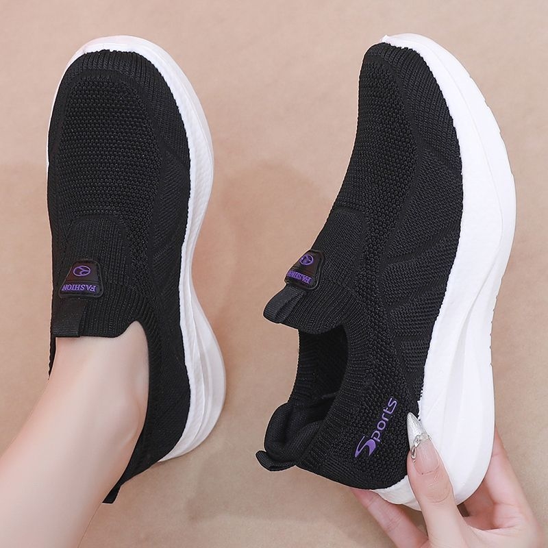 Dámske sieťované topánky na prechádzky, špičatý nos, jeseň