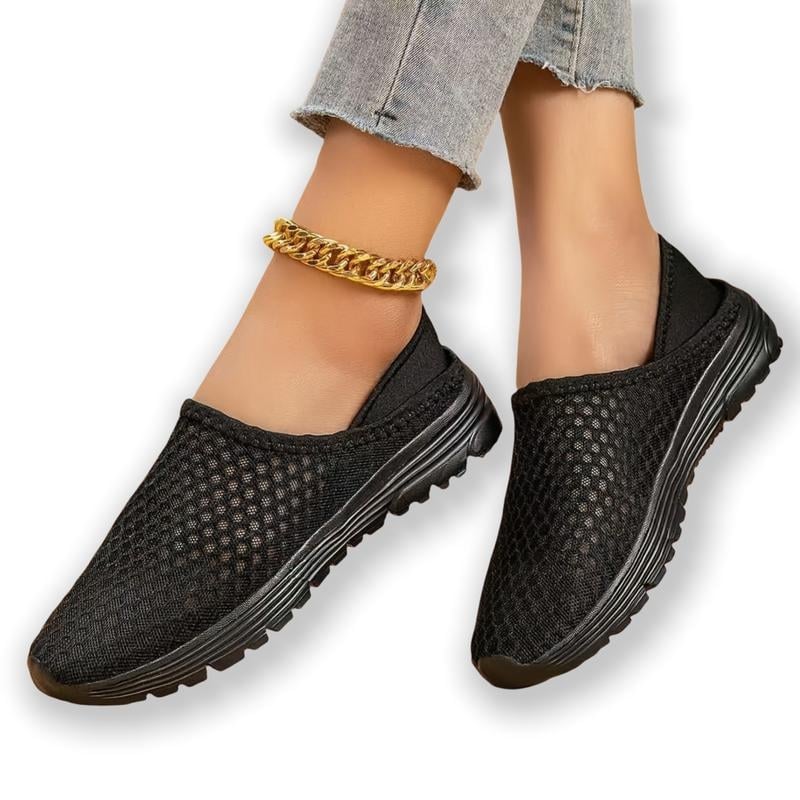 Slip-On cipő - Sportos stílus; Felsőrész: Xishi Velvet; Talp: Hemp Woven; Lapos talp; Nyár