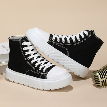Női baseball cipő EVA felsőrész, bőr toe cap, EVA talp, slip-on dizájn, ultra magas sarkú (>8 cm)