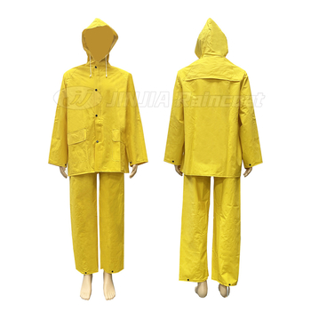 Rozdelený dažďový set s PVC kožou a výšivkami — pre dospelých, vonkajšie dažďovky s remienkami a nohavice