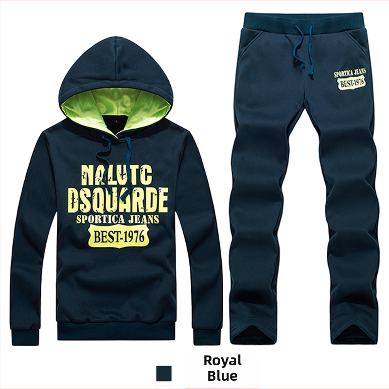 Pánsky kapucňový športový set, dlhé rukávy, polyester; zloženie: 95% polyester; podšívka: 100% polyester