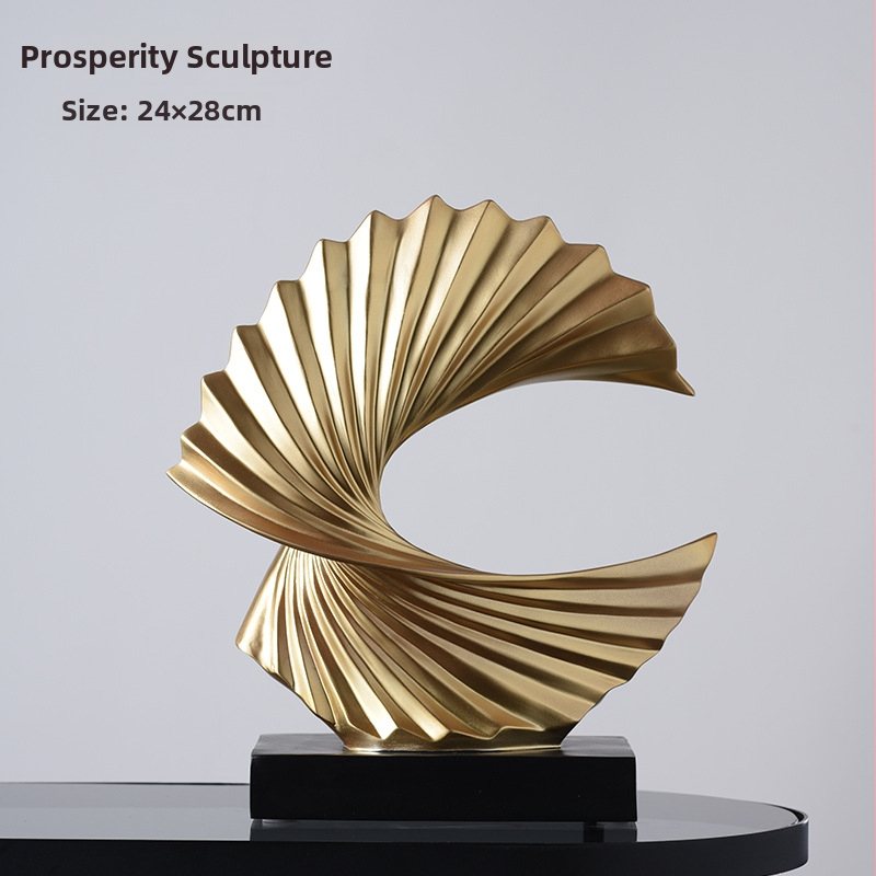 Figúrka bohatstva, živica, ľahký luxus, ručne maľovaná, nie je prispôsobiteľná pre vinový kabinet a domáce kancelárie