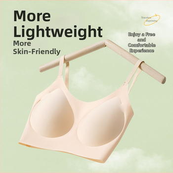 Bešhairinių liemenėlė su 3/4 puodeliais, ploni formuoti puodeliai iš putų, pagrindinis audinys nailonas, įdėklas spandeksas, fiksuotos dvigubos petnešos, nugaros parama, kvėpuojanti