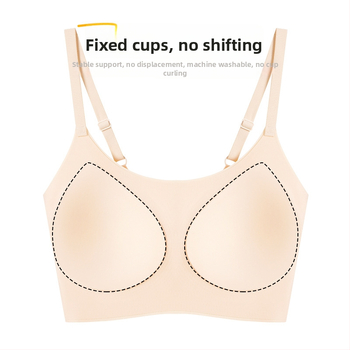 Bešhairinių liemenėlė su 3/4 puodeliais, ploni formuoti puodeliai iš putų, pagrindinis audinys nailonas, įdėklas spandeksas, fiksuotos dvigubos petnešos, nugaros parama, kvėpuojanti