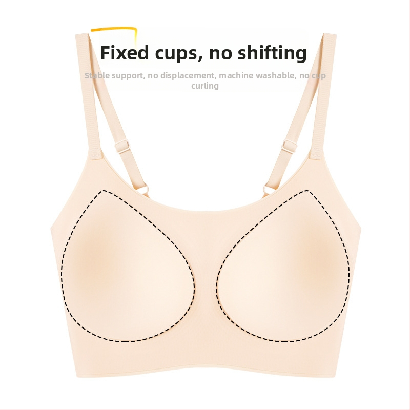 Bešhairinių liemenėlė su 3/4 puodeliais, ploni formuoti puodeliai iš putų, pagrindinis audinys nailonas, įdėklas spandeksas, fiksuotos dvigubos petnešos, nugaros parama, kvėpuojanti