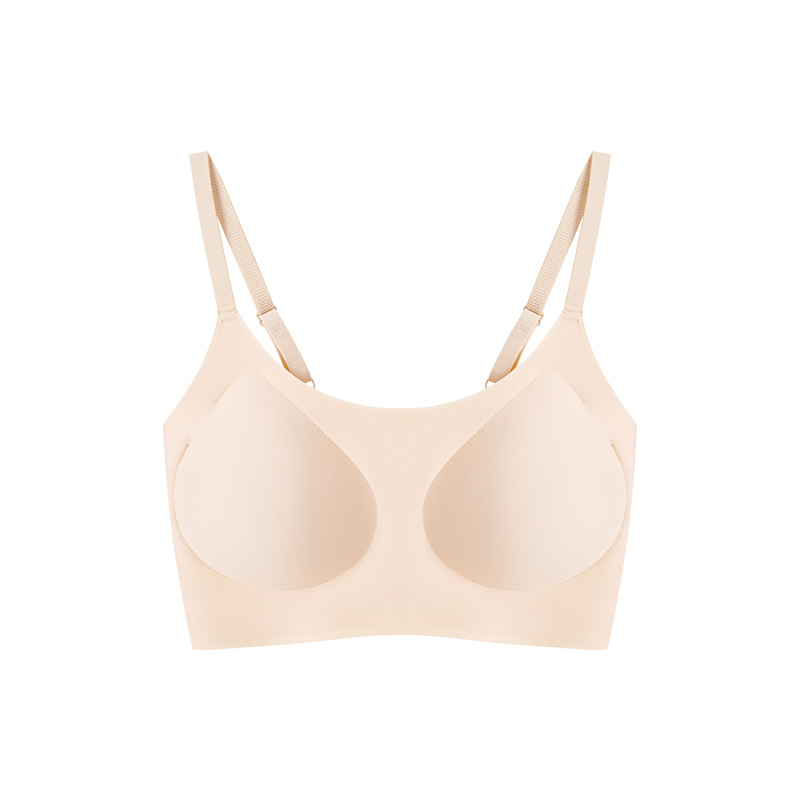 Bešhairinių liemenėlė su 3/4 puodeliais, ploni formuoti puodeliai iš putų, pagrindinis audinys nailonas, įdėklas spandeksas, fiksuotos dvigubos petnešos, nugaros parama, kvėpuojanti