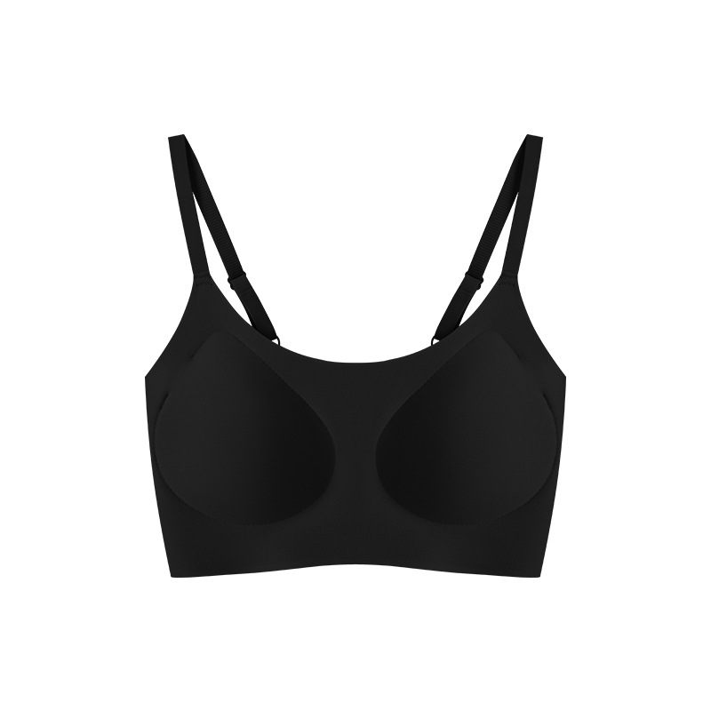 Bešhairinių liemenėlė su 3/4 puodeliais, ploni formuoti puodeliai iš putų, pagrindinis audinys nailonas, įdėklas spandeksas, fiksuotos dvigubos petnešos, nugaros parama, kvėpuojanti