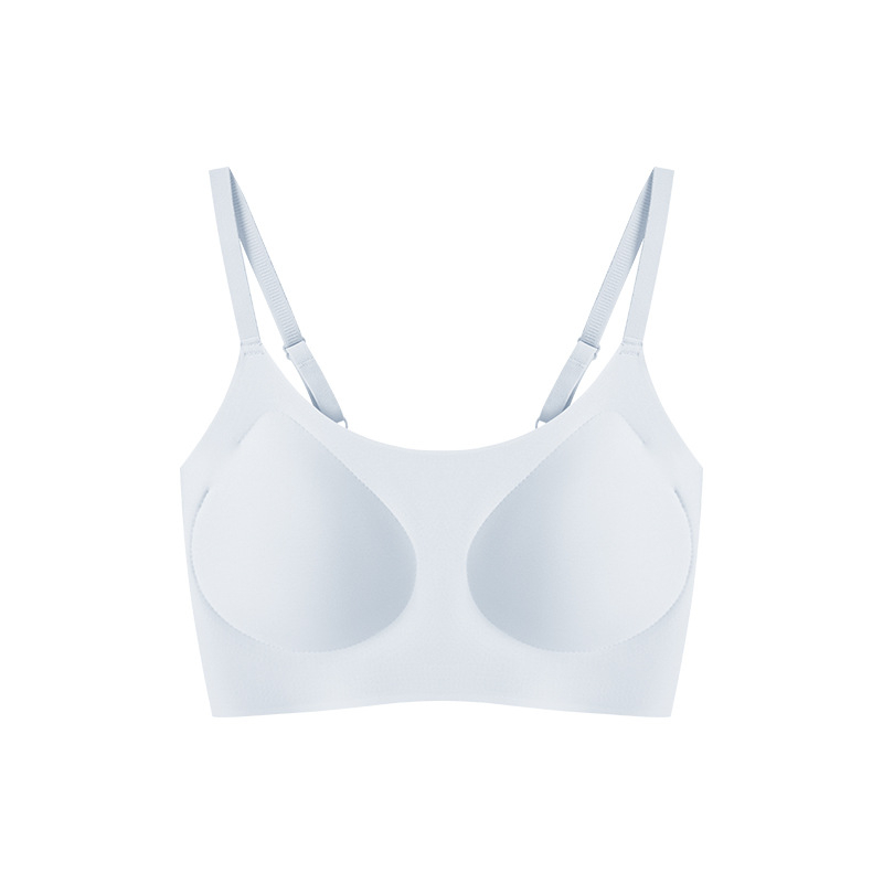 Bešhairinių liemenėlė su 3/4 puodeliais, ploni formuoti puodeliai iš putų, pagrindinis audinys nailonas, įdėklas spandeksas, fiksuotos dvigubos petnešos, nugaros parama, kvėpuojanti