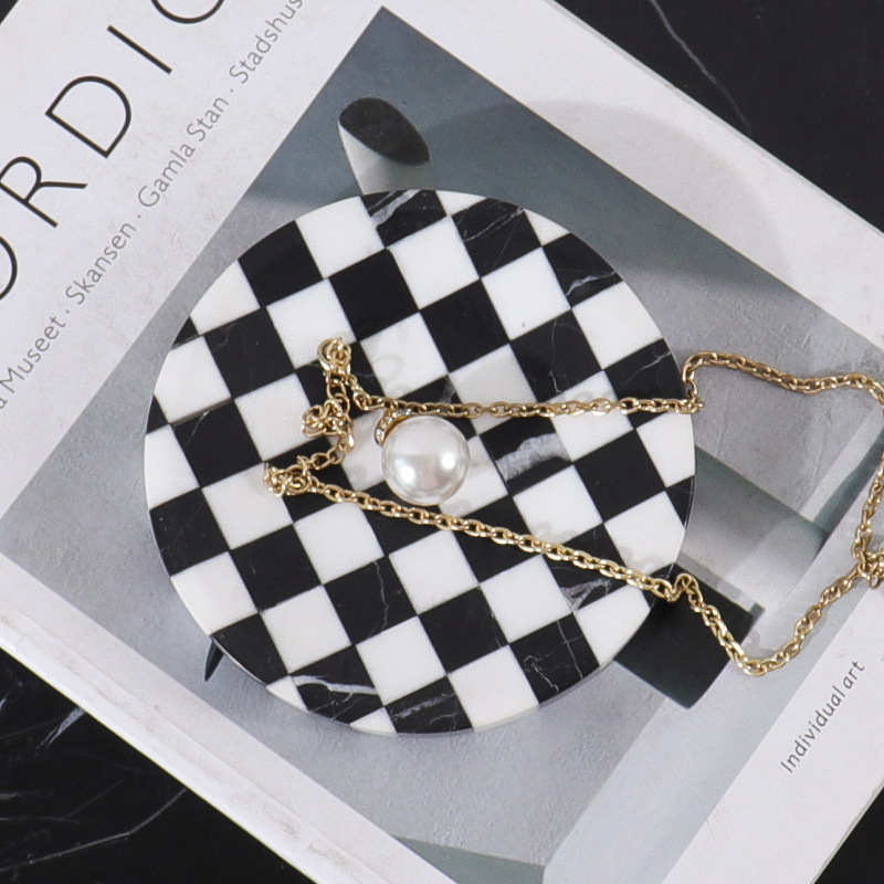 Tavă de depozitare din marmură cu design colorblock, marmură naturală, finisaj lucios, stil minimalist modern