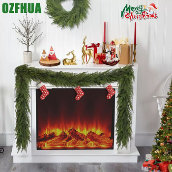 PE ratanová vianočná dekorácia s napodobenými ihličkami, multifunkčné visiace ozdoby, čiastočne ručná a čiastočne mechanická výroba, značka Famous craftsmanship, vhodné ako firemné a sviatočné darčeky