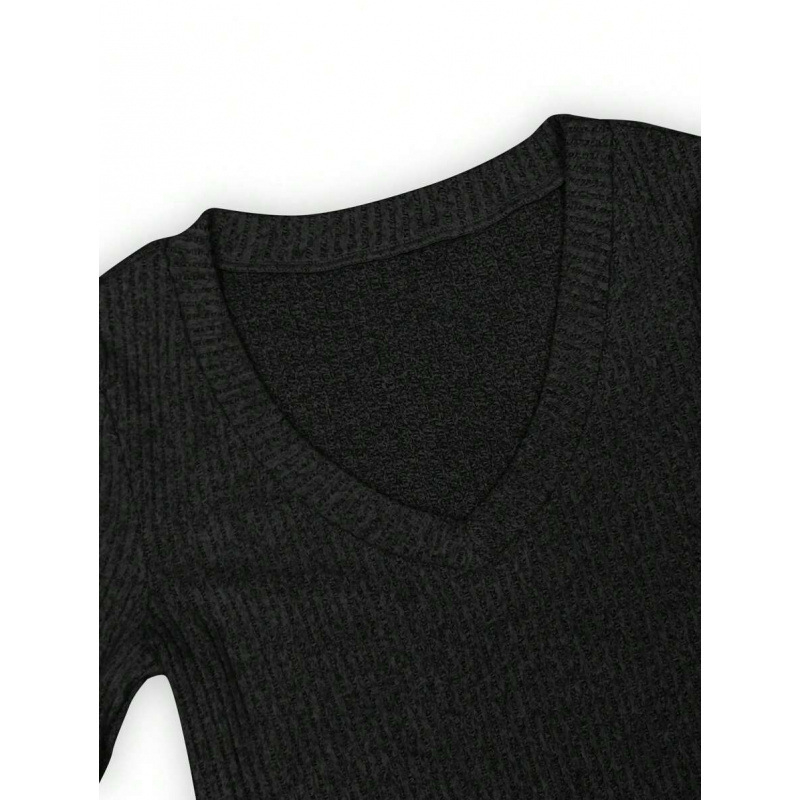 Tricou T unisex Slim Fit, mâneci trei sferturi, căptușeală fleece, amestec de fibre cu proteina din lapte