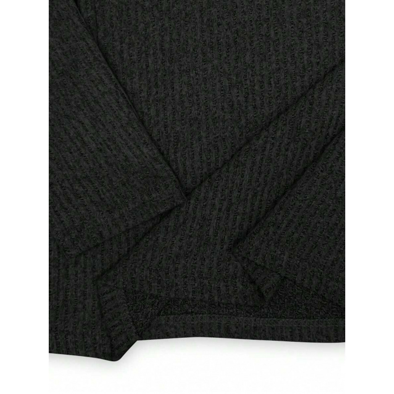 Tricou T unisex Slim Fit, mâneci trei sferturi, căptușeală fleece, amestec de fibre cu proteina din lapte