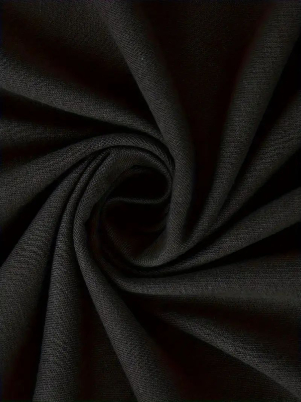 Tricou din bumbac, imprimare Hands Off Protest, mâneci scurte, guler rotund, croială dreaptă