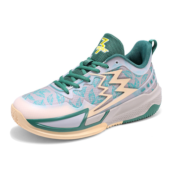 Детски обувки за баскетбол Big3, унисекс, дишащи мрежести горнища, износоустойчива конструкция, предни връзки, нисък горнище, антихлъзгаща гумена подметка, амортизация