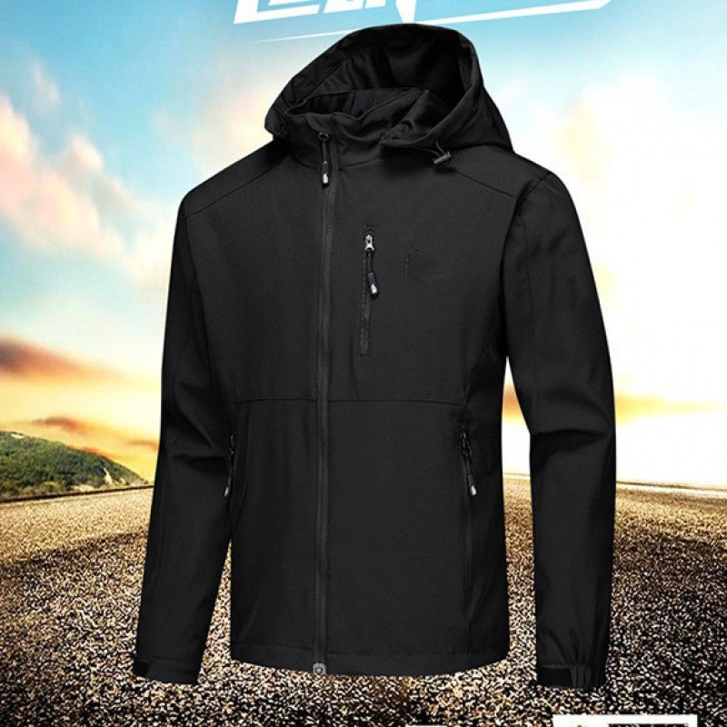 Pánska softshellová bunda, slim fit, kapucňa, zips, extra dĺžka, tkanina vinylon-poliester