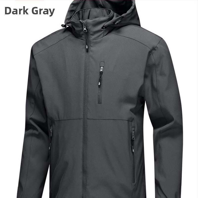 Vyrų softshell striukė, slim fit, gobtuvė, užtrauktukas, papildomas ilgis, vinilon-poliesterio audinys