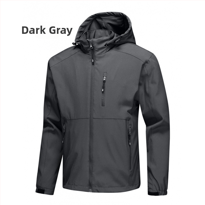 Pánska softshellová bunda, slim fit, kapucňa, zips, extra dĺžka, tkanina vinylon-poliester