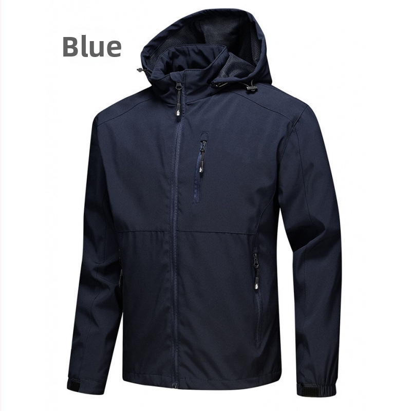 Pánska softshellová bunda, slim fit, kapucňa, zips, extra dĺžka, tkanina vinylon-poliester